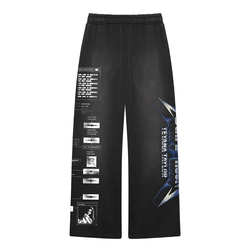 Blue Metal Sweatpants In Potassium