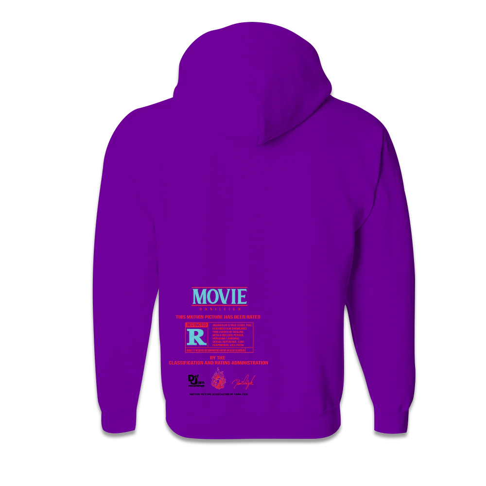 DaniLeigh: Movie Purple Zip Up Hoodie - Image 2