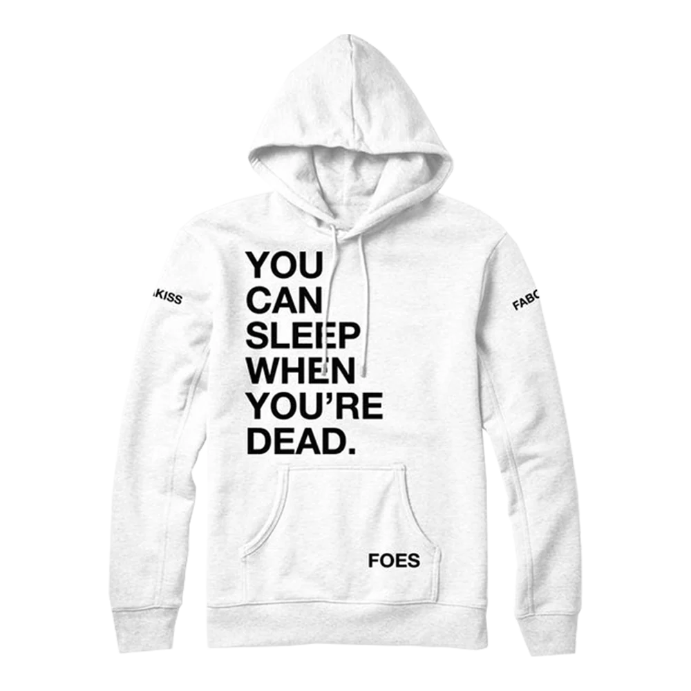 Fabolous & Jadakiss: Sleep When Ur Dead Hoodie White