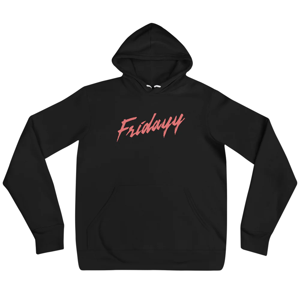 Fridayy: Fridayy Black Logo Hoodie