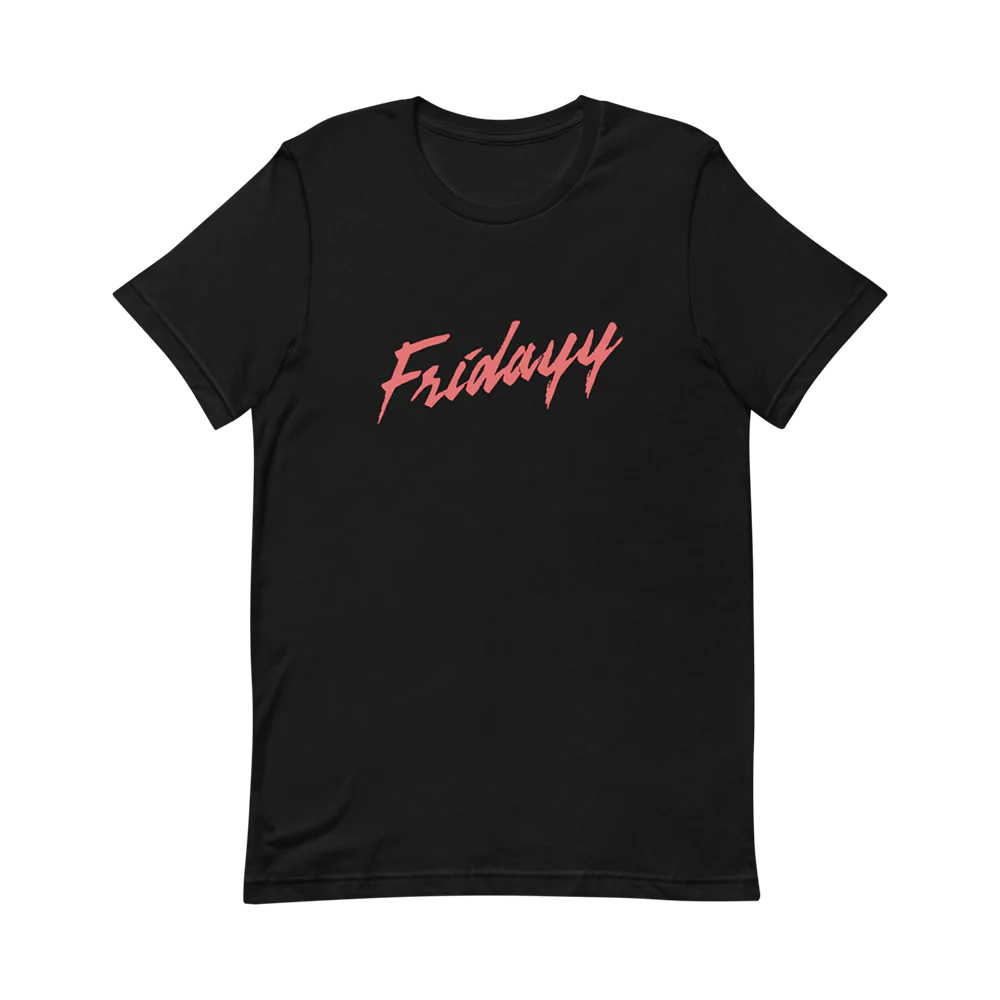 Fridayy: Fridayy Logo Black SS Tee