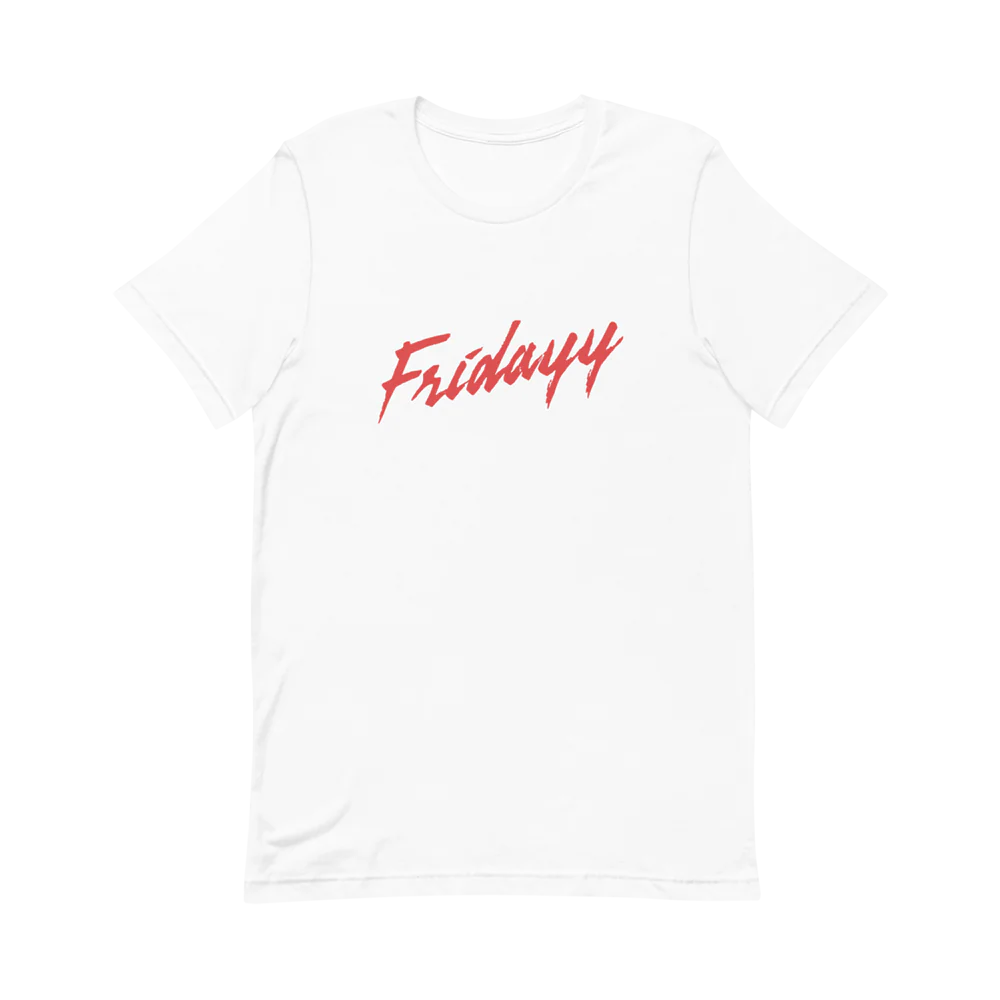 Fridayy: Fridayy Logo White SS Tee