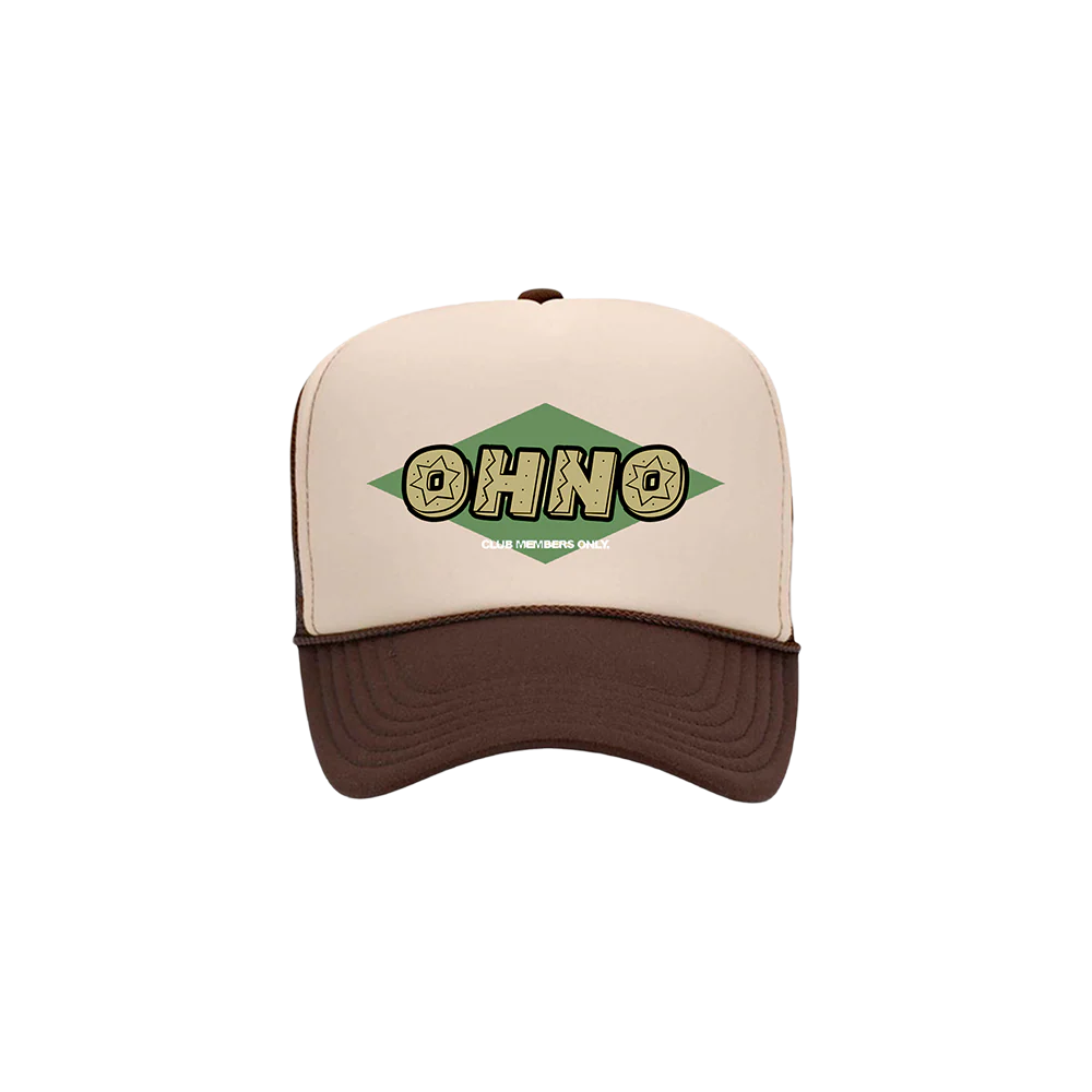 OHNO: Club Members Only Brown Trucker Hat