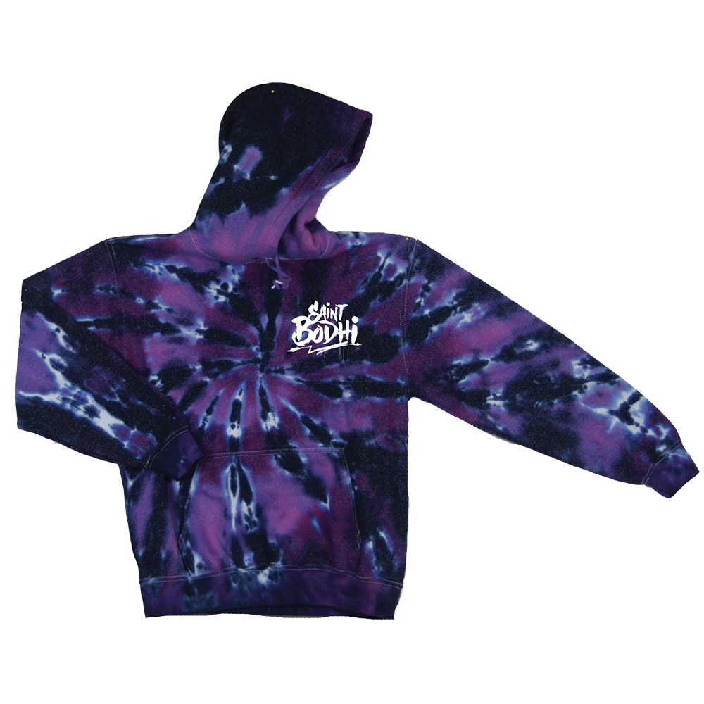 Saint Bodhi: Purple Tie Dye Saint Bodhi Hoodie