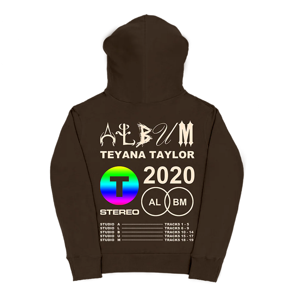 Teyana Taylor: Vinyl Record Brown Hoodie - Image 2