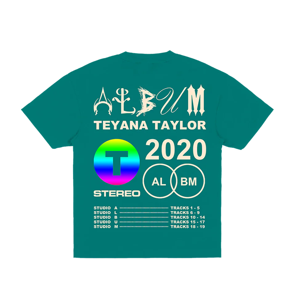 Teyana Taylor: Vinyl Record Turquoise T-Shirt - Image 2