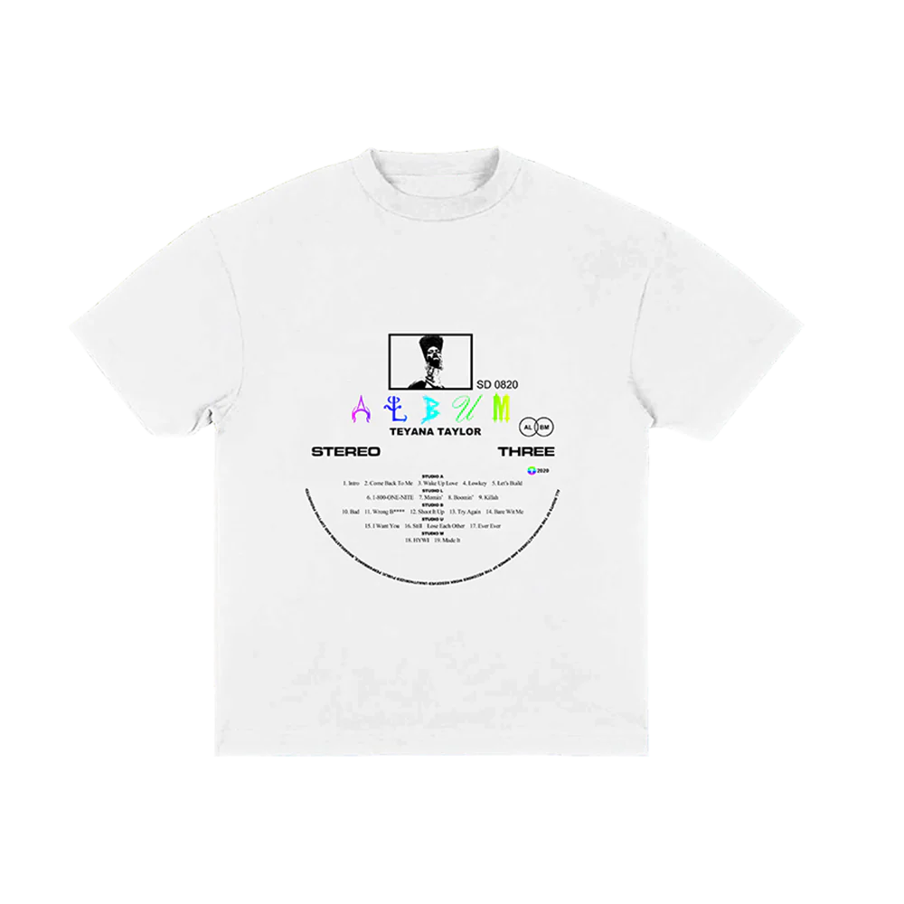 Teyana Taylor: Vinyl Record White T-Shirt